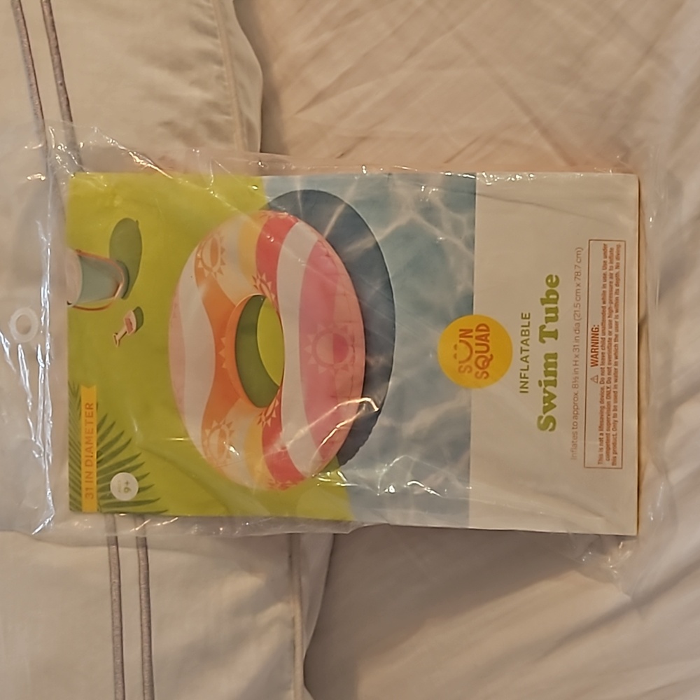 Sun squad inflatable swim tube